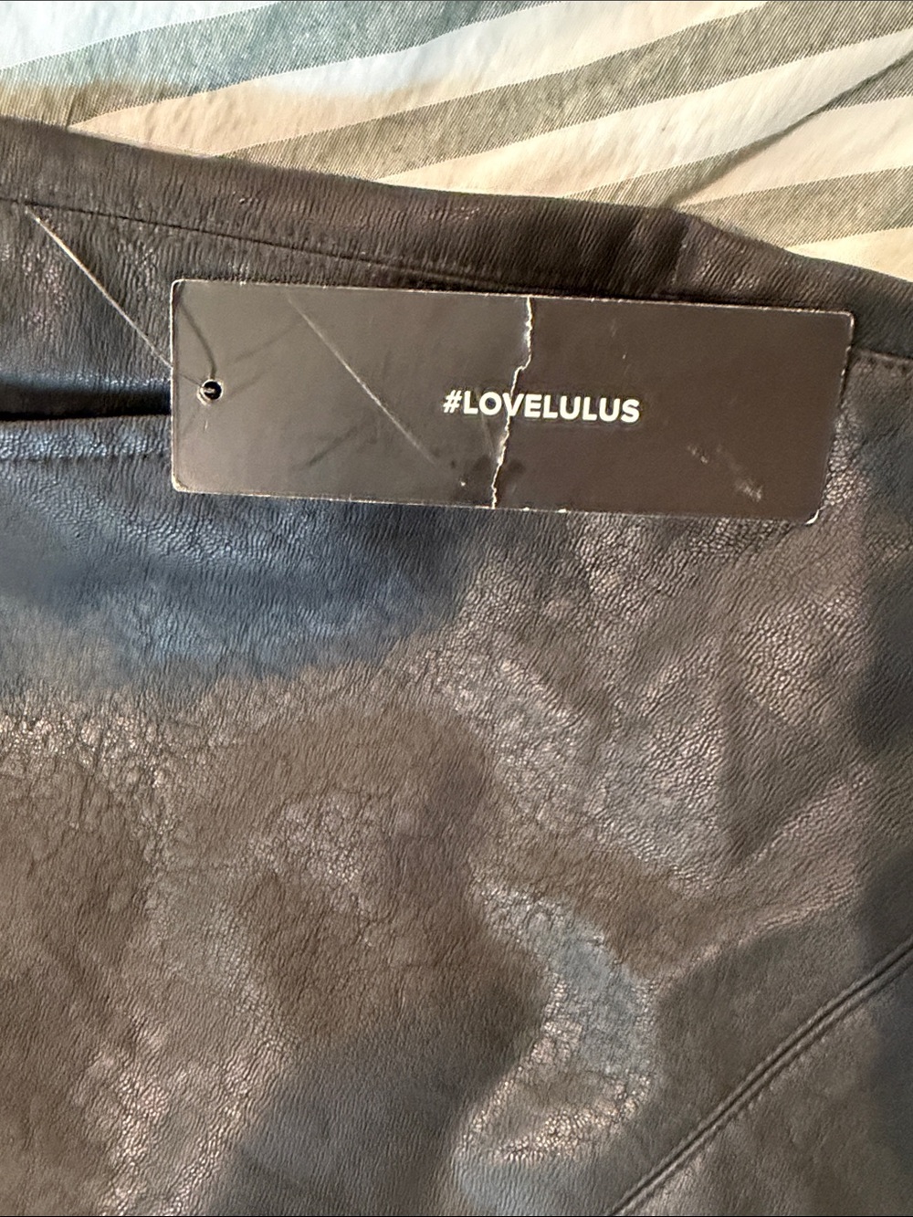 Lulu's Black Faux Leather Mini Skirt - Picture 5 of 5